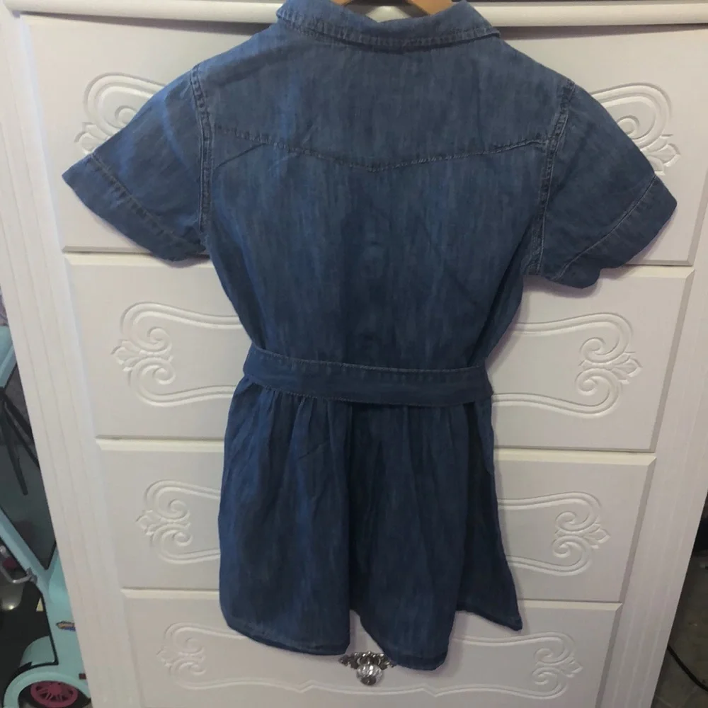 GAP kids blue jean dress size M regular 🌸